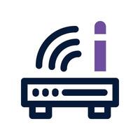 router icon. dual tone icon for your website, mobile, presentation, and logo design. vector