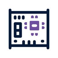mainboard icon. dual tone icon for your website, mobile, presentation, and logo design. vector