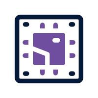 processor icon. dual tone icon for your website, mobile, presentation, and logo design. vector
