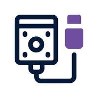 hard drive icon. dual tone icon for your website, mobile, presentation, and logo design. vector