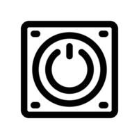 power button icon. line icon for your website, mobile, presentation, and logo design. vector