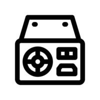 power supply icon. line icon for your website, mobile, presentation, and logo design. vector