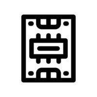 ssd icon. line icon for your website, mobile, presentation, and logo design. vector