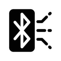 bluetooth icon. glyph icon for your website, mobile, presentation, and logo design. vector
