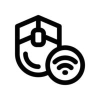 wireless mouse icon. line icon for your website, mobile, presentation, and logo design. vector
