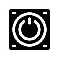 power button icon. glyph icon for your website, mobile, presentation, and logo design. vector