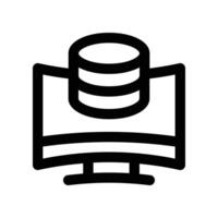database icon. line icon for your website, mobile, presentation, and logo design. vector