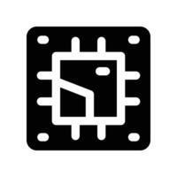 processor icon. glyph icon for your website, mobile, presentation, and logo design. vector