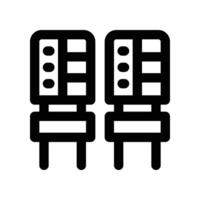 capacitor icon. line icon for your website, mobile, presentation, and logo design. vector