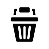 bucket icon. glyph icon for your website, mobile, presentation, and logo design. vector