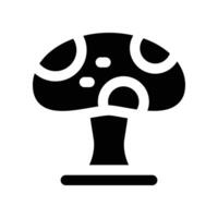 mushroom icon. glyph icon for your website, mobile, presentation, and logo design. vector