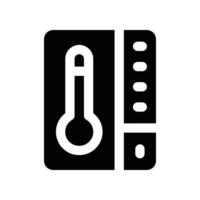 thermostat icon. glyph icon for your website, mobile, presentation, and logo design. vector