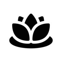 water lily icon. glyph icon for your website, mobile, presentation, and logo design. vector