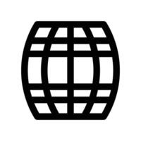 barrel icon. line icon for your website, mobile, presentation, and logo design. vector