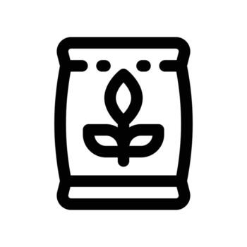 fertilizer icon. line icon for your website, mobile, presentation, and logo design. vector