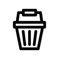 bucket icon. line icon for your website, mobile, presentation, and logo design. vector
