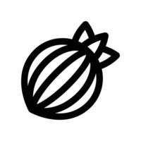 onion icon. line icon for your website, mobile, presentation, and logo design. vector
