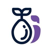 seed icon. dual tone icon for your website, mobile, presentation, and logo design. vector