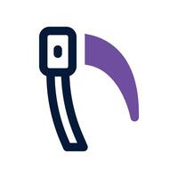 scythe icon. dual tone icon for your website, mobile, presentation, and logo design. vector