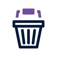 bucket icon. dual tone icon for your website, mobile, presentation, and logo design. vector