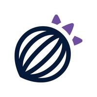 onion icon. dual tone icon for your website, mobile, presentation, and logo design. vector