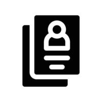 cv icon. glyph icon for your website, mobile, presentation, and logo design. vector