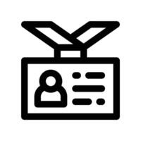 id card icon. line icon for your website, mobile, presentation, and logo design. vector