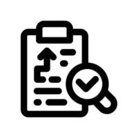 data analysis icon. line icon for your website, mobile, presentation, and logo design. vector