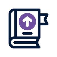 book icon. dual tone icon for your website, mobile, presentation, and logo design. vector