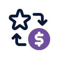 reward point icon. dual tone icon for your website, mobile, presentation, and logo design. vector