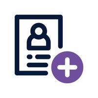 recruit icon. dual tone icon for your website, mobile, presentation, and logo design. vector