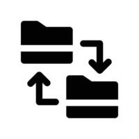 file sharing icon. glyph icon for your website, mobile, presentation, and logo design. vector