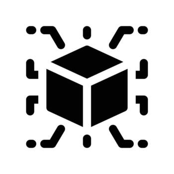 artificial intelligence icon. glyph icon for your website, mobile, presentation, and logo design. vector