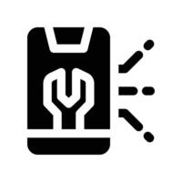 smartphone icon. glyph icon for your website, mobile, presentation, and logo design. vector