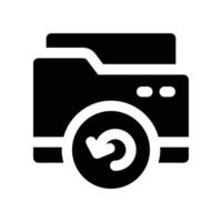backup icon. glyph icon for your website, mobile, presentation, and logo design. vector