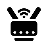 router icon. glyph icon for your website, mobile, presentation, and logo design. vector