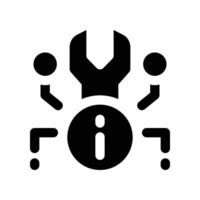 technical problem icon. glyph icon for your website, mobile, presentation, and logo design. vector