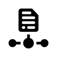 document icon. glyph icon for your website, mobile, presentation, and logo design. vector