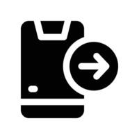 outgoing call icon. glyph icon for your website, mobile, presentation, and logo design. vector