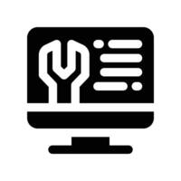 online support icon. glyph icon for your website, mobile, presentation, and logo design. vector