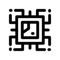 chip icon. line icon for your website, mobile, presentation, and logo design. vector