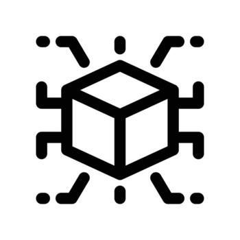 artificial intelligence icon. line icon for your website, mobile, presentation, and logo design. vector