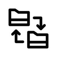 file sharing icon. line icon for your website, mobile, presentation, and logo design. vector