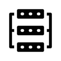 data icon. glyph icon for your website, mobile, presentation, and logo design. vector
