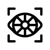 eye scan icon. line icon for your website, mobile, presentation, and logo design. vector