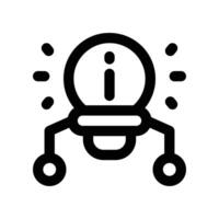 solution icon. line icon for your website, mobile, presentation, and logo design. vector