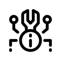 technical problem icon. line icon for your website, mobile, presentation, and logo design. vector