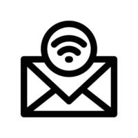 email icon. line icon for your website, mobile, presentation, and logo design. vector