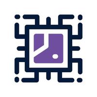 chip icon. dual tone icon for your website, mobile, presentation, and logo design. vector