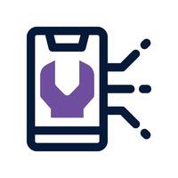 smartphone icon. dual tone icon for your website, mobile, presentation, and logo design. vector